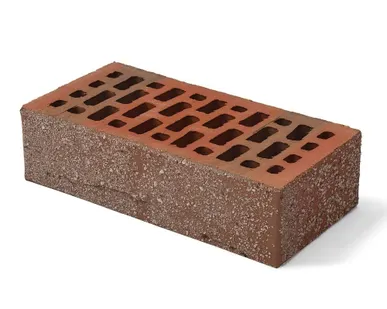 фото Кирпич керамический лицевой Баварская кладка Рифленый с песком пустотелый одинарный