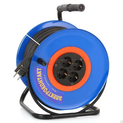 Фото №0 Удлинитель на катушке УХз 16-004 TDM(4 места/40м ПВС 3х1,5)