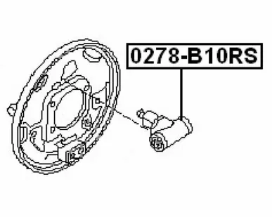 фото Рабочий тормозной цилиндр FEBEST 0278-B10RS для Nissan Almera, Nissan Almera Classic, Nissan Sunny
