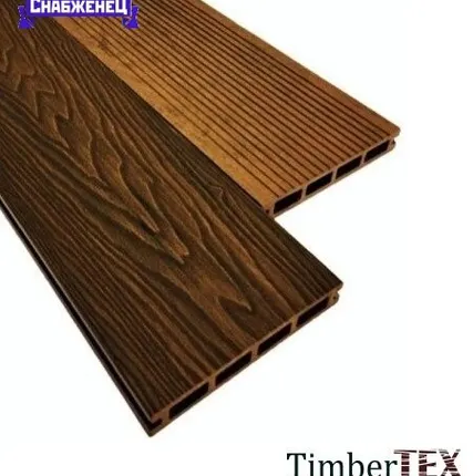 Фото №0 Террасная доска из ДПК Timbertex "Style" цвет: Кедр 3D, 146x23 мм (цена м2)