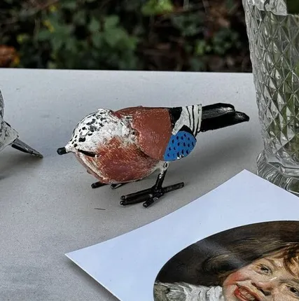 Фото №0 Статуэтка Синица 11 см ручная ковка