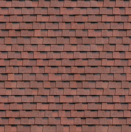 Фото №0 Гибкая черепица Shinglas Драконий зуб Ранчо красная