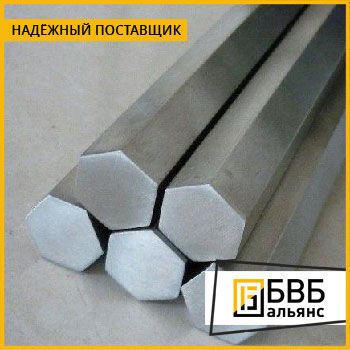 Фото №1 Шестигранник титановый 100 мм ВТ 1-0