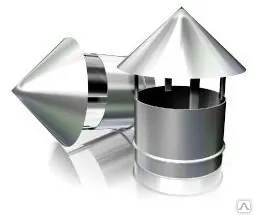 Фото №0 Колпак на дымоход (по площади сечения трубы) из стали