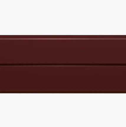 Фото №0 Сайдинг Фасадная панель «Софит» 0.45 мм RAL 3011, Красно-коричневый