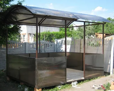 фото Беседки из поликарбоната