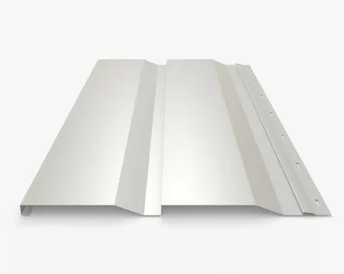 фото Сайдинг Металлический сайдинг «Корабельная доска» 0.47-0.50 мм RAL 9003, Белый