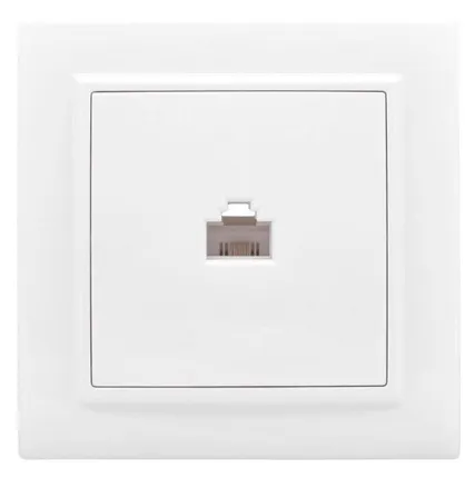 Фото №0 Розетка компьютерная 1-м СП Минск RJ45 бел. Basic EKF ERK01-035-10