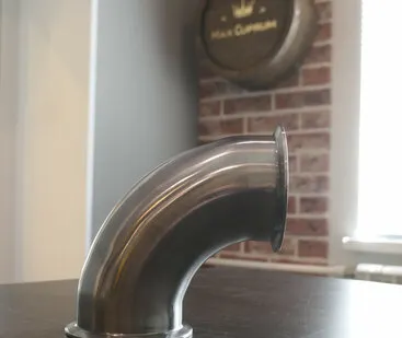 фото Стальной отвод 90° TRI-CLAMP 3”