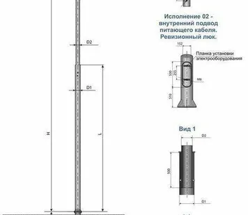 фото Опора силовая фланцевая цилиндрическая СФ-300-8,5-(**)-ц