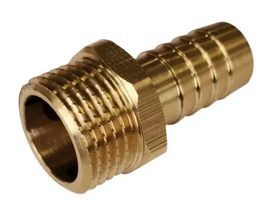 фото Штуцер для резинового шланга 1/2" наружная резьба 10мм