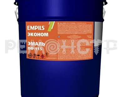 фото Эмаль EMPILS ЭКОНОМ ПФ-115 50кг п/т белый