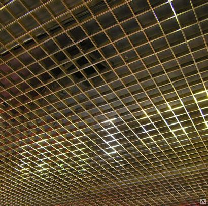 Фото №0 Грильято решетка 100х100 (h=50), золото