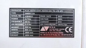 Фото №4 Углозачистной станок с чпу (2 оси) ozgenc omrm 119 в Москве