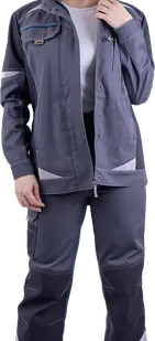 фото Куртка ТУРБО SAFETY летняя, серый-т.серый, женская