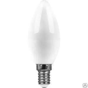 фото Светодиодная лампа saffit sbc3707 свеча e14 7w 2700k 55030