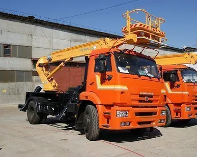 фото Автогидроподъемник АПТ-18 на шасси КамАЗ-43253(4х2) (ЕВРО 4)