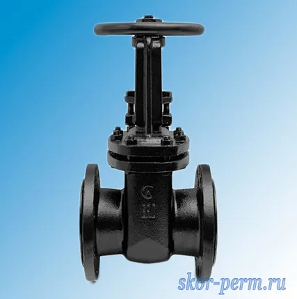 Фото №1 Задвижка чугунная фланцевая 30ч6бр Ду100 Ру10