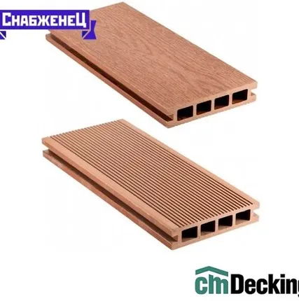 Фото №0 Террасная доска из ДПК CM Decking "Natur" цвет: Рябина, 135x25 мм (цена м2)