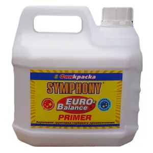Фото №0 EURO-BALANCE PRIMER грунт глубокого проникновения, акриловый, 3л.