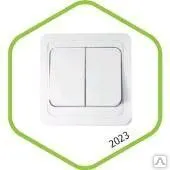 Фото №0 Выключатель СП 1 клавишный 2121-W с подсветкой CLASSICO белый ASD (2101)