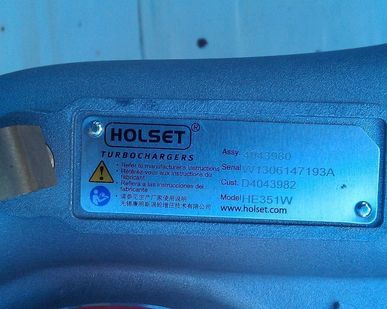 фото Турбокомпрессор HOLSET HX351W 6ISBe № 4043982 / 80 / 81