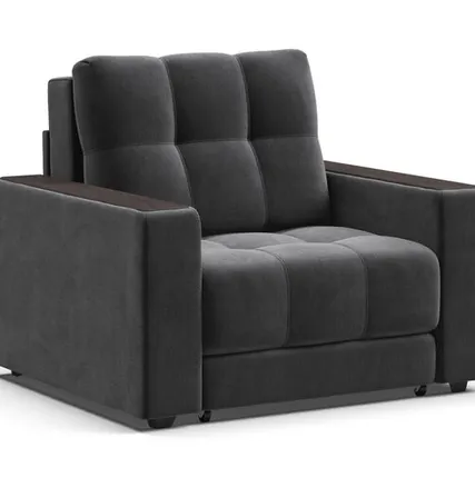 Фото №0 Кресло-кровать BOSS 2.0 велюр Monolit серый