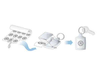 фото Брелок Oxford, прозрачный