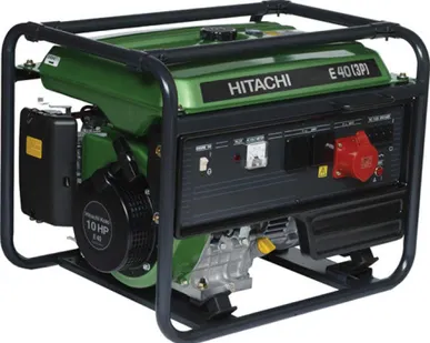 фото Генератор бензиновый трехфазный 380 В Hitachi E40(3P)