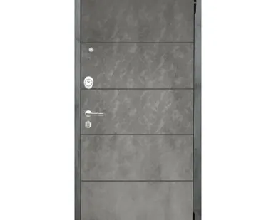 фото Входная дверь Люкс Агат темный бетон