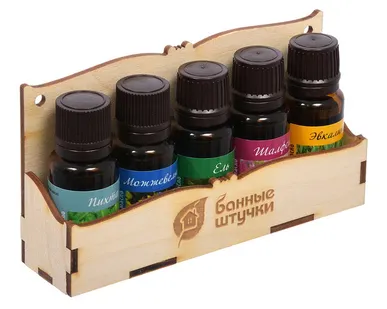 фото Набор эфирных масел Легкое дыхание: Можжевельник, Пихта, Ель, Шалфей, Эвкалипт (5 шт., арт. БШ 33400)