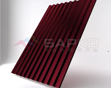 фото Профлист С-21 - 1050 мм (1000 мм) 00000339/7 Винно-красный RAL 3005 Полиэстер 0.7