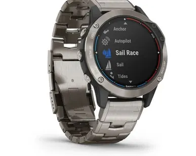 фото Часы Garmin Quatix 6 Sapphire титановый с титановым ремешком
