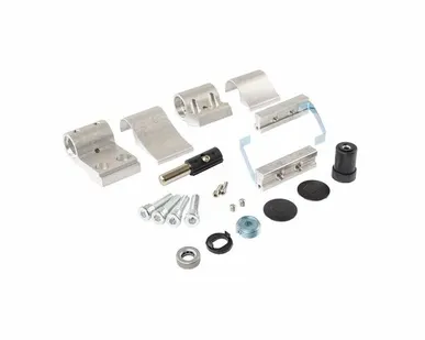 фото Петля дверная подшипникова ELEMENTIS new, 2-х секционная, м/о 67, крепление на хол. профиль, неокрашенная