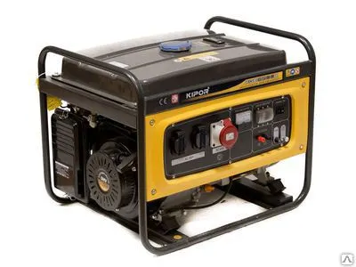 Фото №0 Бензиновый генератор KIPOR KGE6500X3 (220/380В, 5кВт)