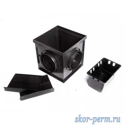 Фото №2 Дождеприемник пластиковый AQUASTOK 300х300х297 мм (в сборе)