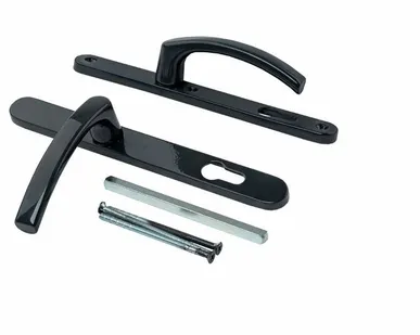 фото Гарнитур нажимной FKS со сплошной накладкой 26/92 подпружиненный, RAL7016