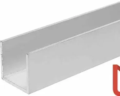 фото Алюминиевый профиль П-образный 10х10х0,5 мм АД0