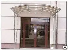 фото Козырьки из нержавеющей стали арт 010