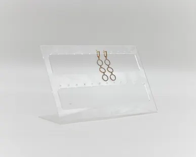 фото Подставка под серьги ярусная горизонтальная 200*130*70мм, прозрачный