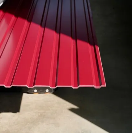 Фото №0 Профлист С-10 / красный / 0.45 мм. - RAL 3005 / Винно-красный - Глянцевая - с ЛКП - Первый - С-10 - Стандартные - Розница