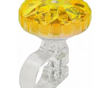 фото Звонок 26S-02 алюминий/пластик, прозрачно-жёлтый