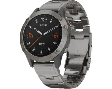 фото Часы Garmin Fenix 6 Sapphire титановый с титановым браслетом
