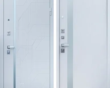 фото Входная дверь Эверест белый матовый-белый матовый АСД