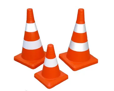 фото КОНУС СИГНАЛЬНЫЙ, 2 ПОЛОСЫ, 520ММ, ЖЕСТКИЙ