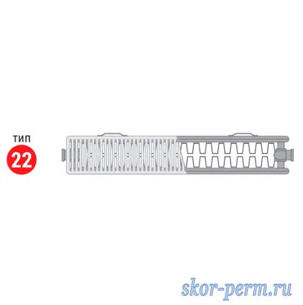 Фото №1 Радиатор стальной панельный VALFEX STEEL C22х500х800 (1670 Вт)