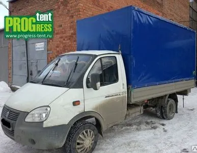 фото Тент на газель (3м) h2,2 под боковую погрузку (откидной борт)