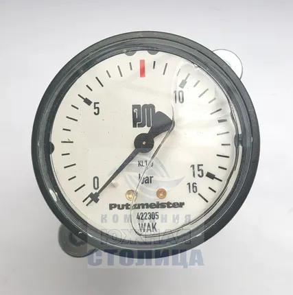 Фото №0 Манометр воздушный 0-16 bar Putzmeister M740