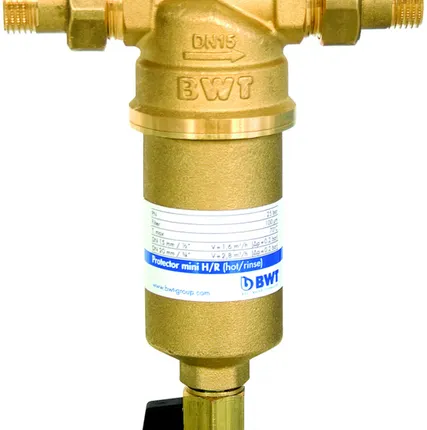Фото №0 Фильтр для воды горячей BWT Protector Mini 3/4" (15мм) прямая промывка