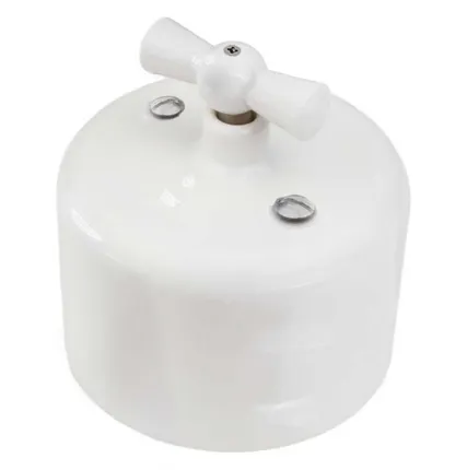 Фото №0 Выключатель 2кл. R керамика бел. Bironi R1-212-01